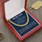 Personalized Dad Cuban Link Necklace for Men Add Your Name-FashionFinds4U