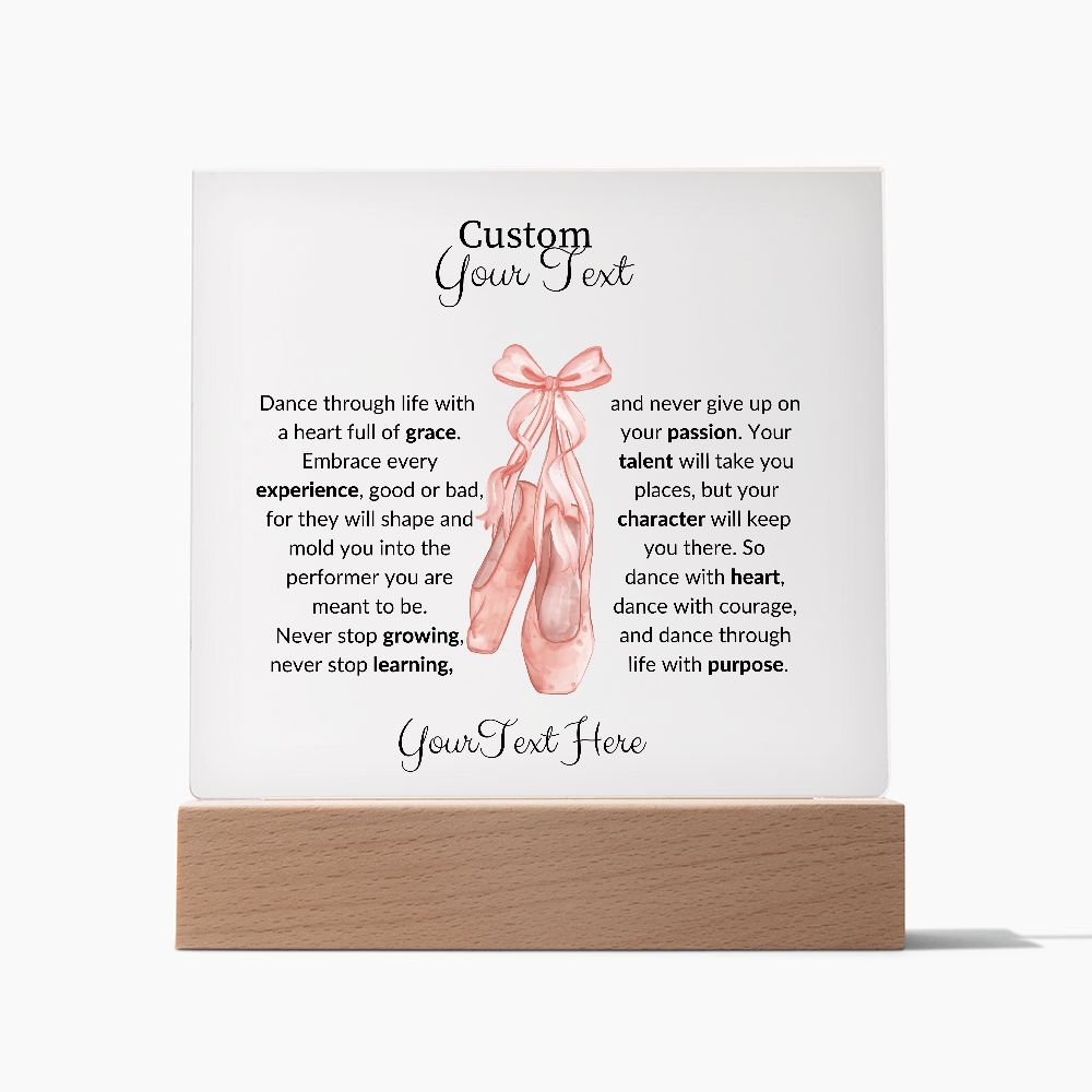 Personalized Dancer Lighted Acrylic Plaque For Ballet Dance-FashionFinds4U