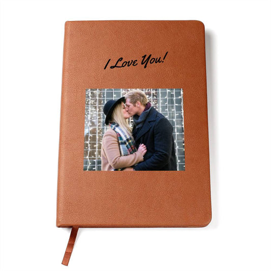 Personalized Leather Journal - Custom Text and Photo-FashionFinds4U