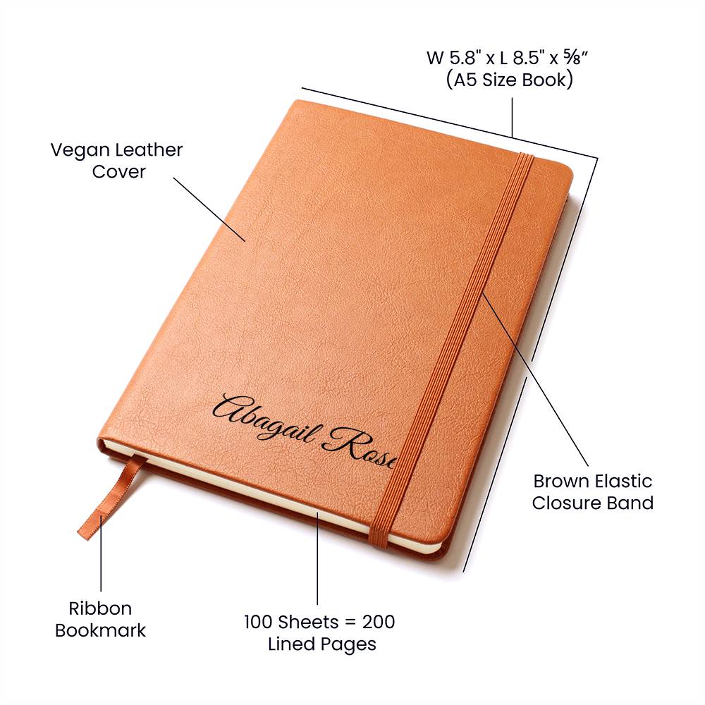 Personalized Name Leather Journal-FashionFinds4U