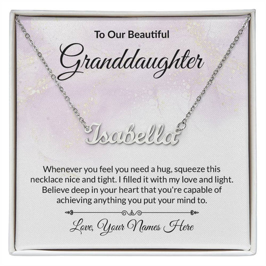 Personalized Name Necklace For Grandaughter-FashionFinds4U