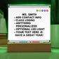Personalized Teacher Whiteboard Acrylic Sign For Classroom - Optional LED Light
