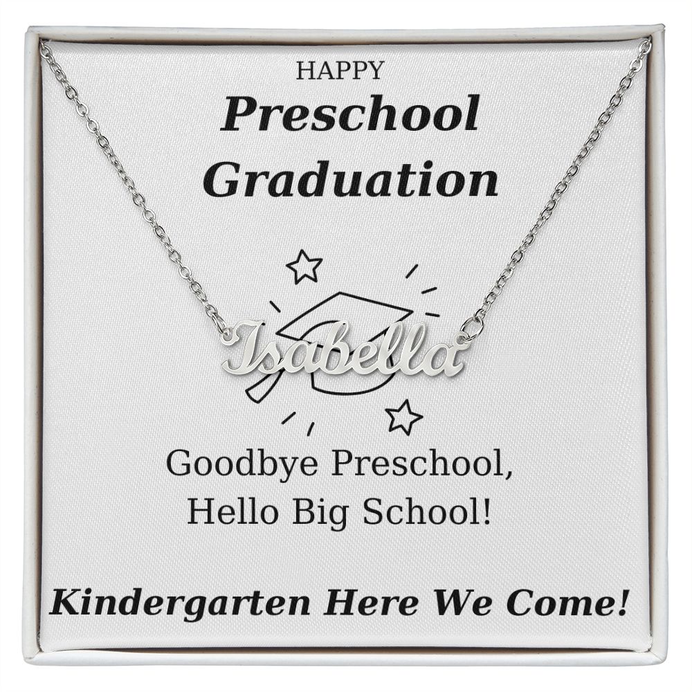 Preschool Graduation - Personalized Name Necklace Gift-FashionFinds4U