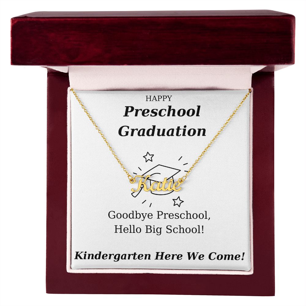 Preschool Graduation - Personalized Name Necklace Gift-FashionFinds4U
