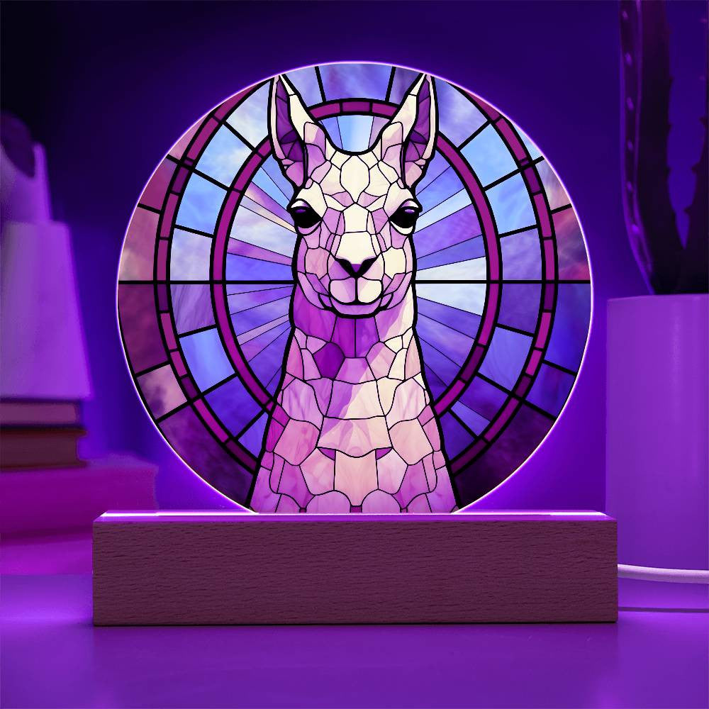 Lllama Led Lighted Plaque