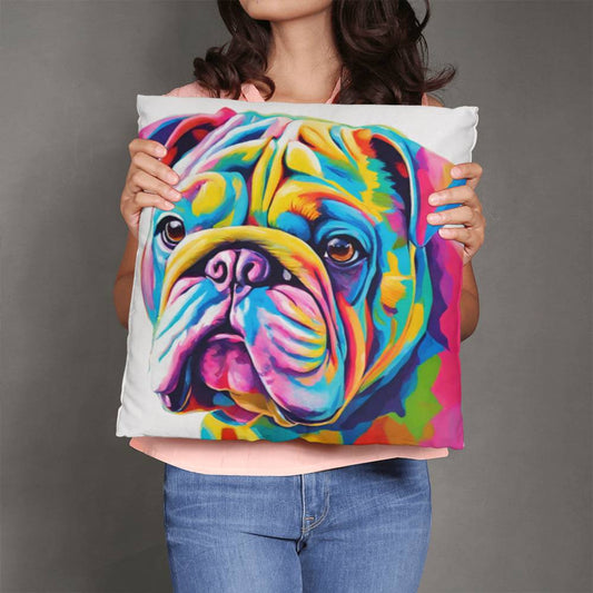 Watercolor Pug Double Sided Pillow in 5 Sizes
