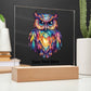 Prismatic Owl, Personalized Gift For Girl, House Warming Gift, Owl Nightlight Gift, Christmas Gift, Birthday Present, Home Decor Gifts
