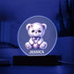Baby Girl Teddy Bear Night light
