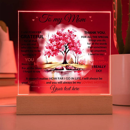 To My Mom Acrylic Plaque Gift