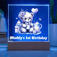 1st Birthday Teddy Bear Sign