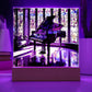 Simulated Stained Glass Piano, Led Light Piano Art, Piano Player Gift, Musician Gift, Christmas Gift for Her,  Piano Picture