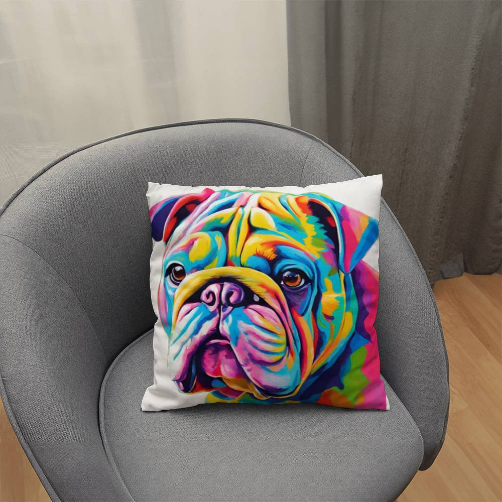 Watercolor Pug Double Sided Pillow in 5 Sizes