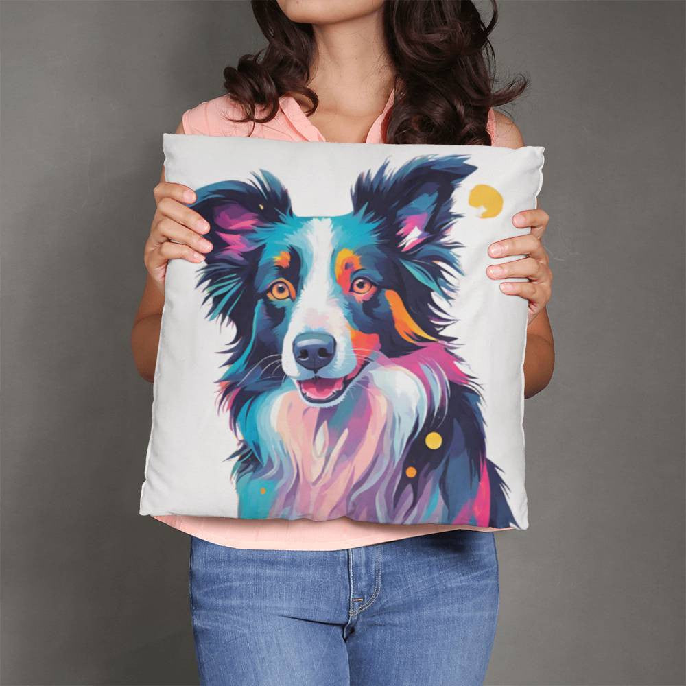 Collie Throw Pillow in 5 Sizes