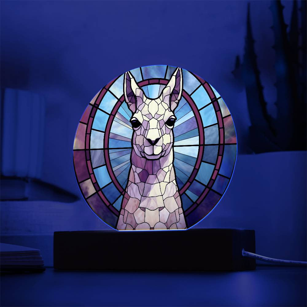 Lllama Led Lighted Plaque
