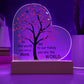 Mom You Are The World To Us Lighted Acrylic Heart Plaque