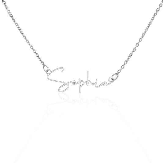 Signature Name Customized Necklace-FashionFinds4U
