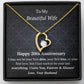 Wife 20th Anniversary - Forever Love Heart Necklace-FashionFinds4U