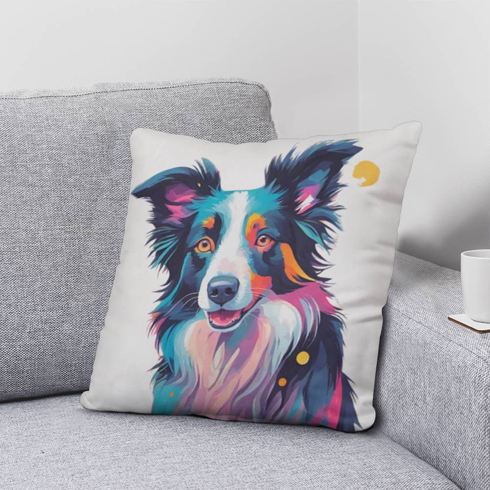 Collie Throw Pillow in 5 Sizes