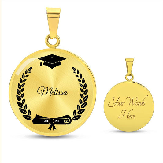 Personalized Class of 2024 Graduation Necklace Gift