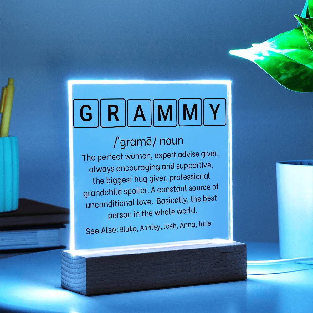 Personalized Grammy Acrylic Plaque Gift
