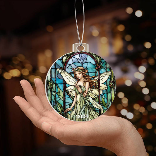 Green fairy Christmas Ornament