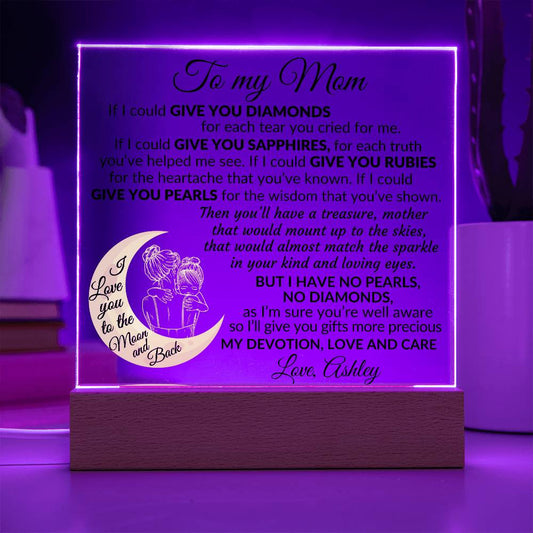 To My Mom Plaque Gift
