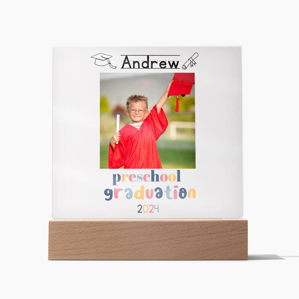 Preschool Graduation Lighted Acrylic Plaque