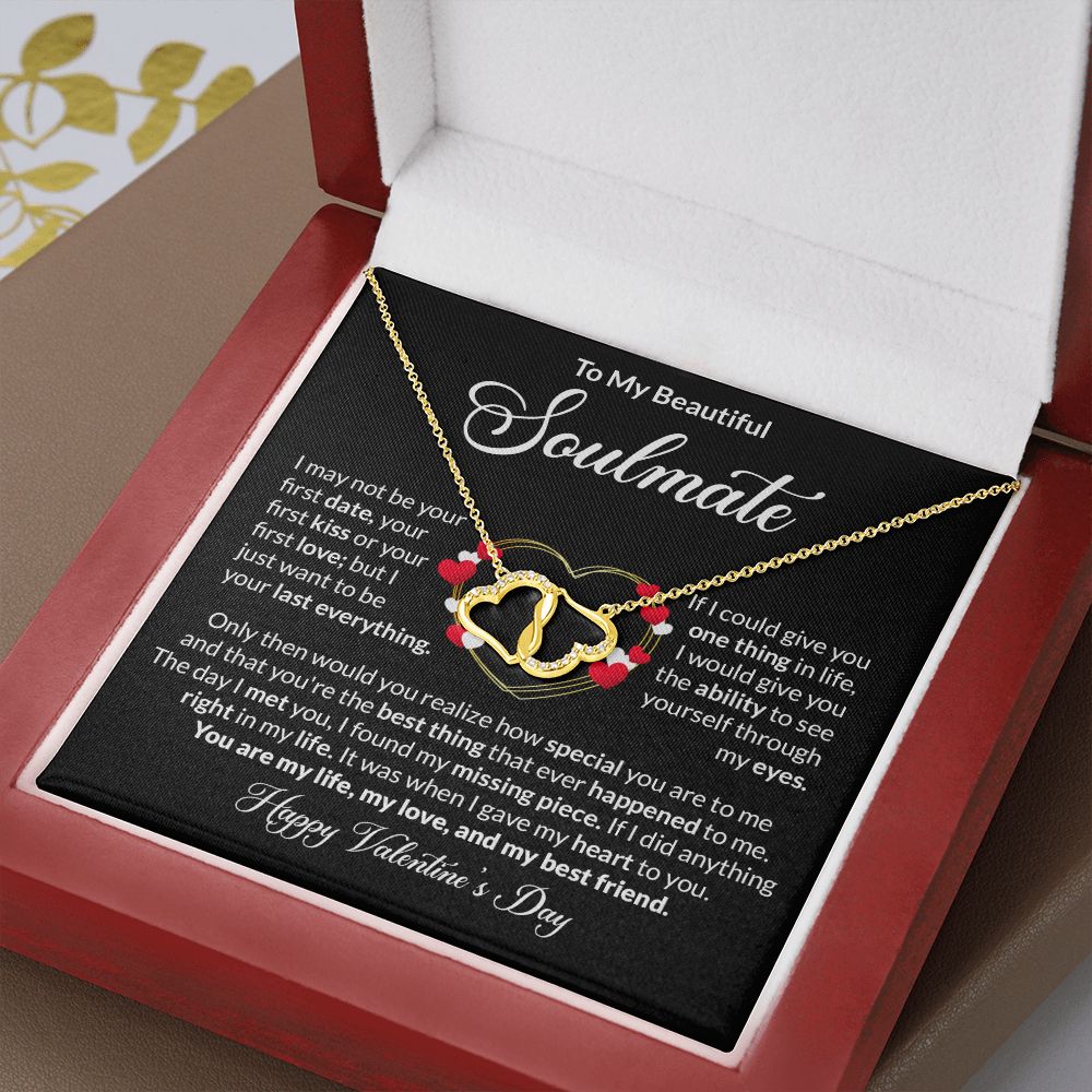 Soulmate Valentine's Day 10K Solid Gold Infinity Hearts with Diamonds-FashionFinds4U
