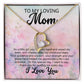 To My Loving Mom Forever Love Heart Necklace-FashionFinds4U