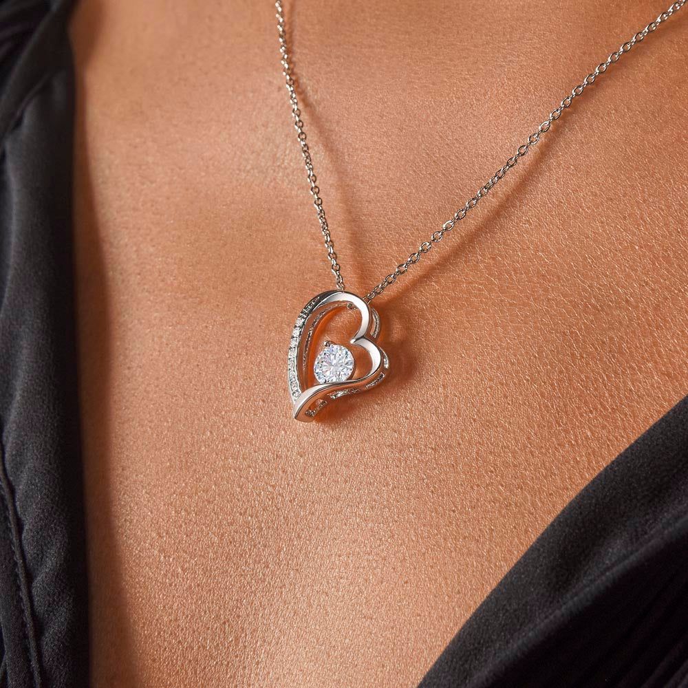 Wife All That I Am Or Hope To Be Forever Love Heart Necklace-FashionFinds4U